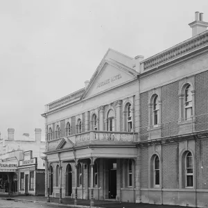 Clements Hotel historic picture black and white